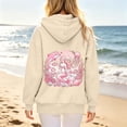 thumbnail image 5 of Wxolcjlv Womens Zip Up Hoodie Fleece Dolphin Print Oversized Long Sleeve Casual Sweatshirt, 5 of 7