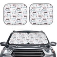 thumbnail image 2 of Fotbe Dachshund Dog Puppy 2-Piece Car Windshield Sun Shade | Sun Blocker for Car Windshield | Foldable Automotive Interior Accessories for Sun Protection-Small, 2 of 7