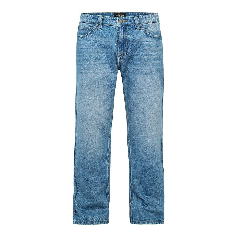 Victorious Men's Essential Baggy Wide Denim Jeans DL999 Victorious Men's Essential Baggy Wide Denim Jeans DL999