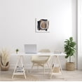 thumbnail image 2 of Circular Spiral Abstraction over Rustic Black Brown Abstract Gallery-Wrapped Canvas Print Wall Art, 17x17, 2 of 6