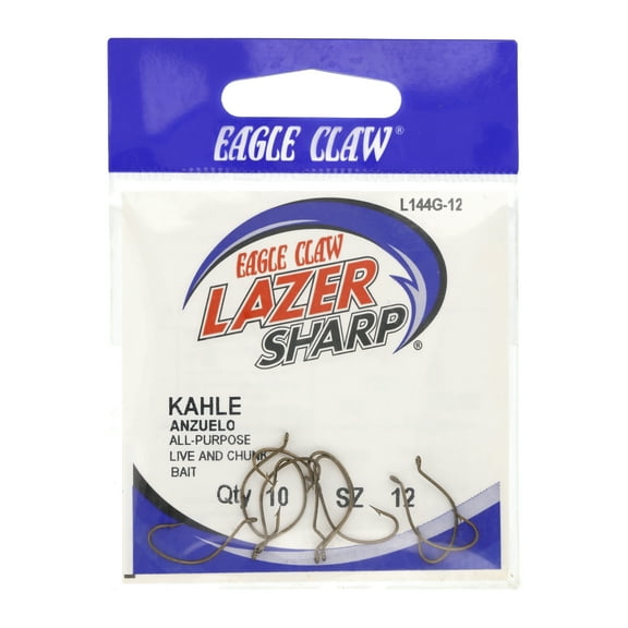 Lazer Sharp L144GH-12 Kahle Hook, Bronze, Size 12