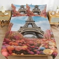 thumbnail image 2 of Eiffel Tower Bedding Sets Twin Duvet Cover 3 Piece Cute Bed Set for Boys Girls Kid, 2 of 6