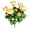 Light Yellow, variant on FENGGHAO Artificial Camellia Bouquet Dark Yellow Fake Tea Rose Flowers For Home Decor Vase Wedding Centerpiece