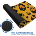 thumbnail image 6 of Long Mouse Pads for Desk,Yellow and Black Of Leopard Print Desk Mats on Top Of Desks, Desk Mouse Pad Extra Large with 3mm Non-Slip Base and Stitched Edge for Gaming,Office,Work,Home 31.5"x11.8", 6 of 6