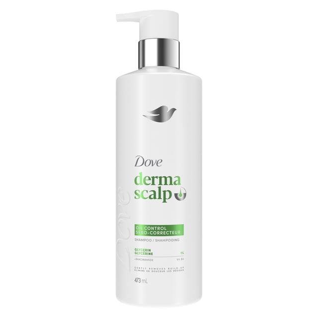 Dove Shampoo Derma Scalp Oil Control Glycerin + Niacinamide, 473 ml