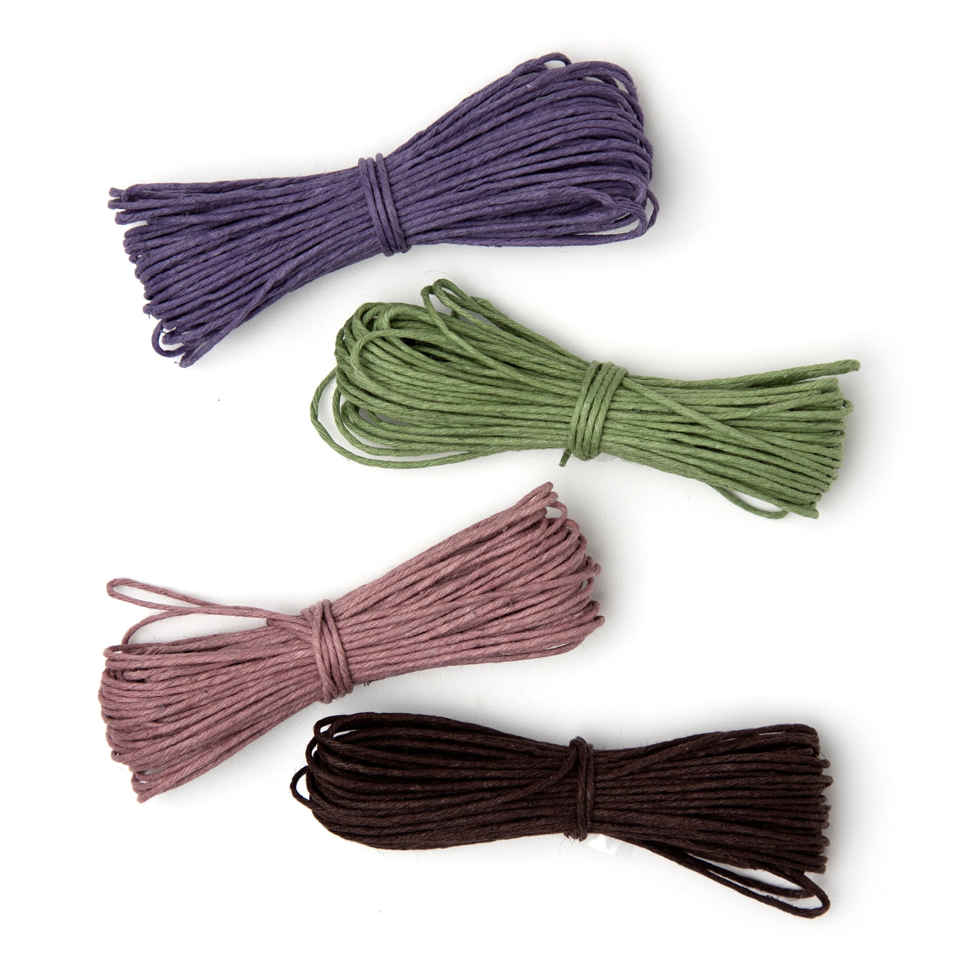 DIY Muted Pastel Hemp Cord, 4 Colors