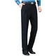 thumbnail image 3 of Pantalones de traje de hombre con cremallera y bolsillo, rectos, de tubo, de color liso, de poliéster, 3 of 6