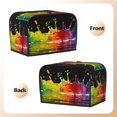 thumbnail image 3 of Fotbe Vibrant Color Splash for Two Slice Toaster Cover, Fingerprint Protector, Super Soft Appliance Cover And Dust Cover,Bread Dust Cover & Fingerprint Protection, 3 of 7