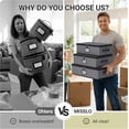 thumbnail image 6 of Large Capacity China Storage Containers Hard Shell Plate Storage Containers, Kitchen Packing Moving Boxes for Dishes, Dinnerwares, Mugs Protectors, Grey, 3 Piece Set, 6 of 6