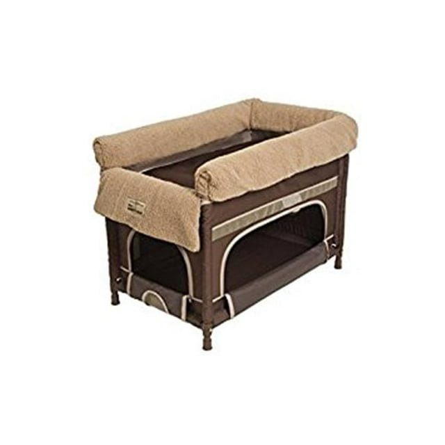 Arms Reach 2002-CL Medium Duplex Pet Bunk Bed & Cocoa with Camel Liner