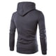 thumbnail image 2 of SAILING Sudadera deportiva con capucha y cuello alto con doble botonadura para hombre, 2 of 3