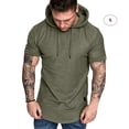thumbnail image 2 of Sonducket Sudadera con capucha de algodón para hombre Sudadera con capucha que absorbe el sudor Calentamiento Suéter de ocio Sudadera con capucha Camisetas Verde S, 2 of 8