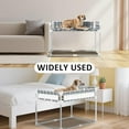 thumbnail image 6 of Bedside Window Pet Cat Bed - Dog Bed with Guardrail Extension Attached to Human Bed Height Elevated Dogs Cats Window Perch Bedside Dog Cot Sleeper Hammock Furniture Pet Beds (34'' x 20'' x 24''), 6 of 6