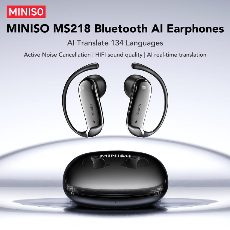 MINISO MS218 Wireless Bluetooth Earbuds with AI Translation, Over