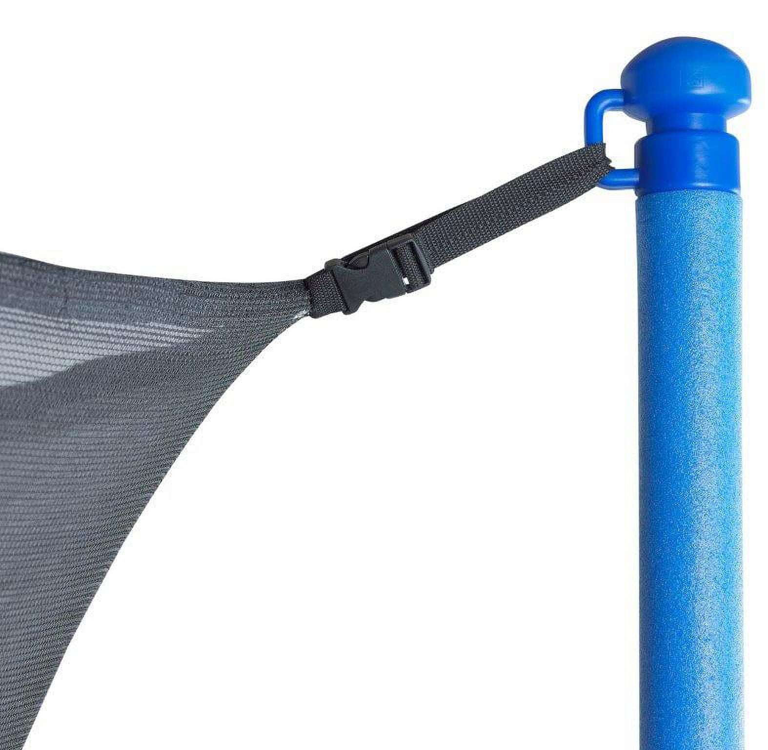 Machrus Upper Bounce Trampoline Safety Enclosure Net, Fits 16 FT Round Frame, Using 6 Poles (or 3 Arches) - Adjustable Straps- Net Only