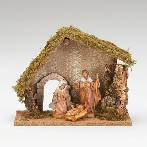 Fontanini Nativity Scene Starter Set Plastic Religious Joseph Mary Jesus 54710.