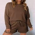 thumbnail image 2 of PENGXIANG Ensemble de Sweat-Shirt et Short Assortis pour Pyjamas Féminins, 2 of 6