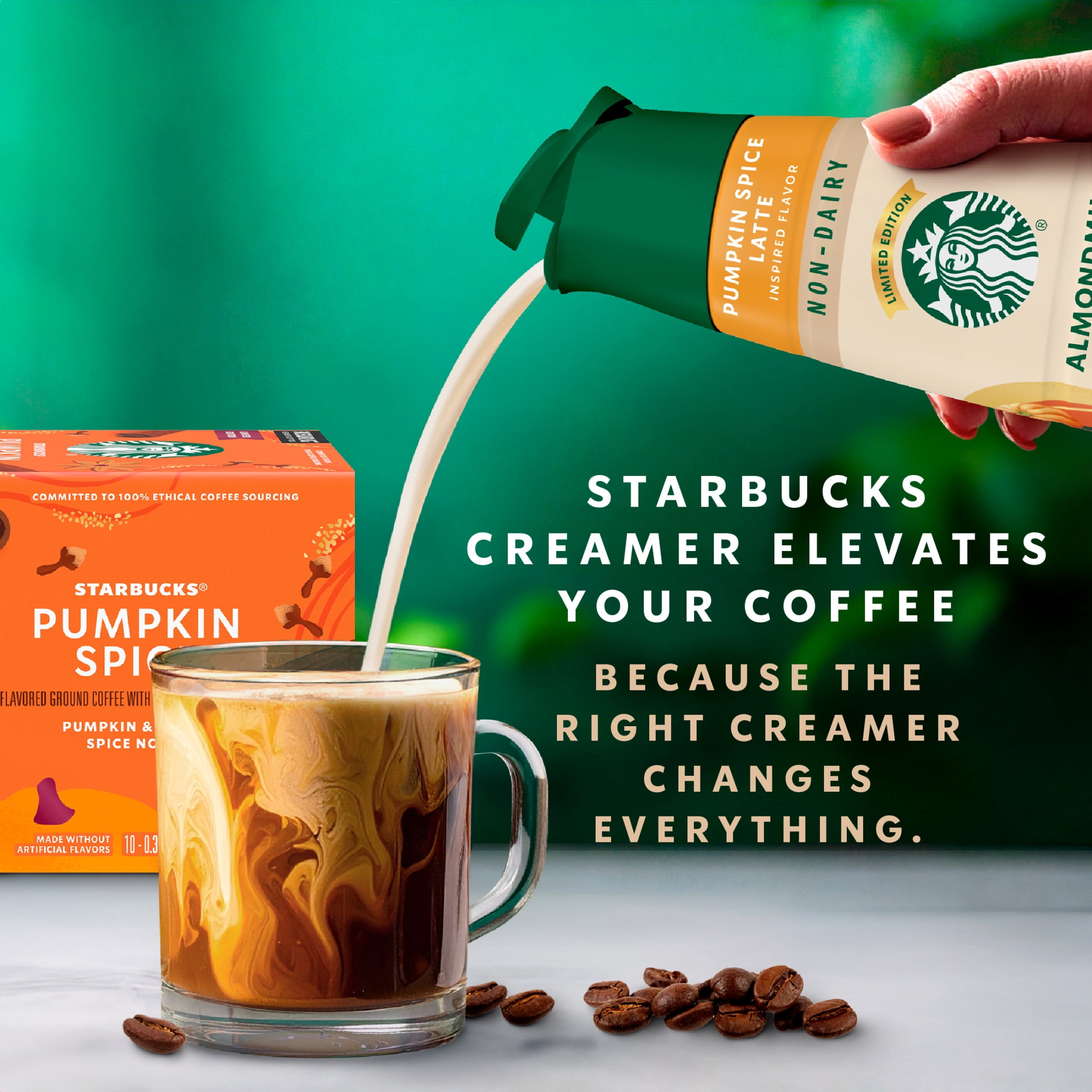 Starbucks Pumpkin Spice Non-Dairy Creamer, 28 fl. oz. Bottle 28 fl oz