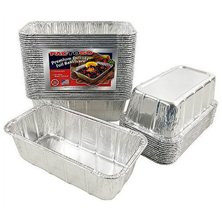 Aluminum Loaf Pans, 2 lb, 8.69 x 4.56 x 2.38, 500/Carton
