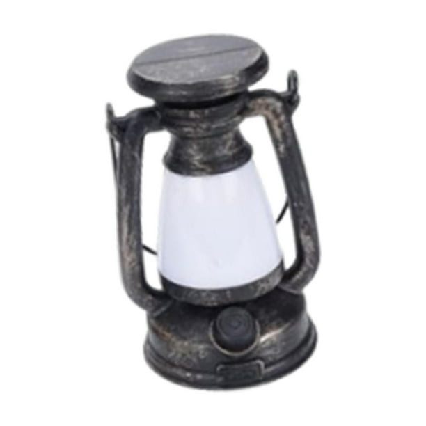 Linterna LED para exteriores de diseño vintage, decoración de paisaje, lámpara de mesa, ligera, S bronce Sin solar
