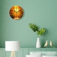 thumbnail image 4 of 10 Inch Wall Clock Battery Operated Silent Clock Decorative for Office, Kitchen, Outdoor, Living Room，Autumn Path Lovely Pattern, 4 of 4