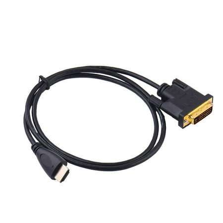 - 1.8M HDMI to DVI-D Monitor Display Adapter Cable with Audio Output HD Line