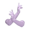 thumbnail image 2 of Gravity Threads Gants Longs en Satin Style Opéra 23 Pouces Pouces Lilas, 2 of 2