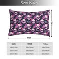 thumbnail image 2 of Kdxio Cotton Pillow Cases 16"x24" Pillowcases,Soft and Breathable Bedroom Pillow Cases-Skull Flower-No Pillow Core, 2 of 5