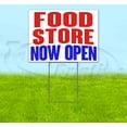 thumbnail image 1 of Food Store Now Open (18" x 24") Yard Sign, Includes Metal Step Stake, 1 of 6