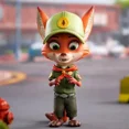 thumbnail image 3 of Figura de Zootopia de Nick Judy de Disney, traje de marea de dibujos animados, decoración, adornos de muñecas hechos a mano, regalos de juego de moda, juguetes, 3 of 5