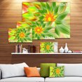 thumbnail image 3 of Dancing Green Fractal Flower - Impression sur Toile Florale, 3 of 4