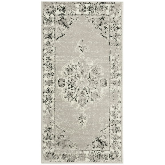 SAFAVIEH Skyler Collection SKY169K Grey / Ivory Rug
