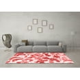 thumbnail image 3 of Ahgly Company Machine Washable Indoor Rectangle Abstract Red Modern Area Rugs, 6' x 9', 3 of 4