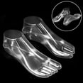 thumbnail image 4 of 1 Paire Pieds Féminins Mannequin Pied Tongs Sandales Transparentes Chaussures Modèle Outil d'Affichage, 4 of 9