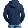 thumbnail image 6 of Rvwovn Men's Zip Up Hooded Jacket Utility Multi-Pocket Casual Fall Winter Outerwear Sizes S-3X, 6 of 8