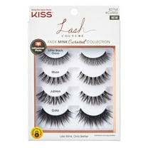 Kiss Lash Couture Faux Mink Curated Collection 4-Pairs (Pack of 3)