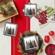 thumbnail image 4 of Juego de vajilla desechable para fiestas con diseño de árbol de Navidad a cuadros blancos y negros | 16/20 piezas de platos, vasos y servilletas de papel de 7 y 9 pulgadas | Vajilla navideña para, 4 of 6