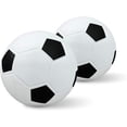 thumbnail image 1 of 2 Pcs Mini Balles de Remplacement pour Tout-Petits et Petits Enfants, Jouet de Balle de Chauve-Souris Football, Petit Football Blanc, Adapté pour Intérieur Ou Extérieur, 1 of 5