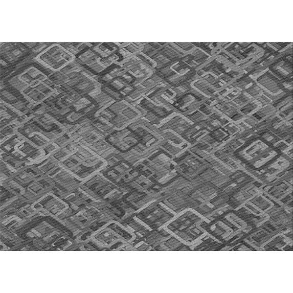 Ahgly Company Indoor Rectangle Patterned Gray Wolf Gray Area Rugs, 8' x 10'
