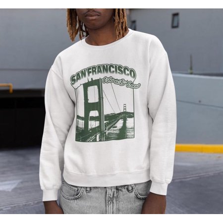 San Francisco City Sweatshirt, Visit Golden Gate Bridge Crewneck, Travelling Stat Of North California Pullover, Golden Gate Park Sweatshirt