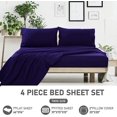 thumbnail image 2 of Twin Bed Sheet Set 1800 Thread Count Soft Breathable Microfiber Hypoallergenic Bed Sets 15 Inch Deep Pocket, 2 of 5