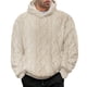 thumbnail image 2 of pstuiky camisas de manga larga para hombre, Sudadera con capucha de manga larga con bolsillo y cordón de forro polar de color liso para hombre Tops casuales para hombres l, 2 of 9