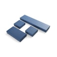 thumbnail image 2 of Melannco Set of 4 Distressed Navy Chunky Wood Shelves, 2 of 7