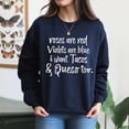 thumbnail image 4 of EcoLoom Roses Are Red Violets Are Blue I Want Tacos And Queso Too Long Sleeve Unisex Midweight Crewneck Sweatshirt, 4 of 4