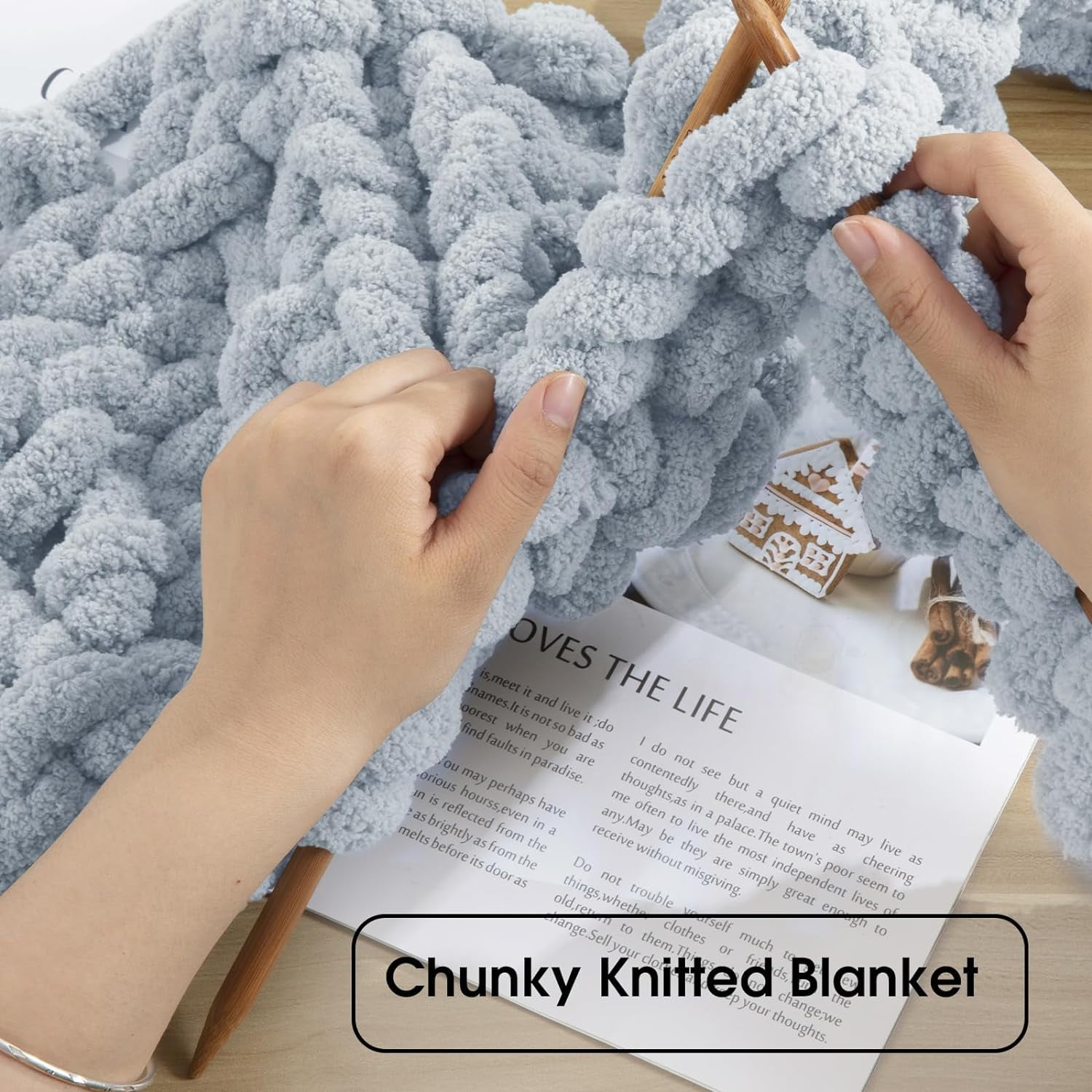 8Pcs Assorted Chunky Yarn for Crocheting,Super Bulky Large Soft Fluffy Yarn,Plush Fuzzy Yarn,Thick Chenille Yarn for Hand Knitting/Arm Knitting(27yds,8 oz Each Skein)