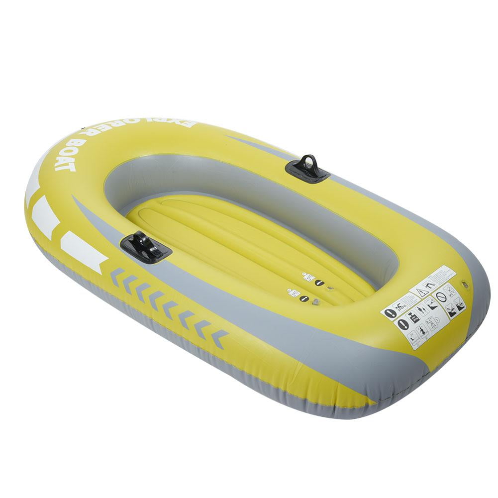River Inflatable Kayak Canoe 2 Person Rowing Air Boat Fishing Drifting Yellow 