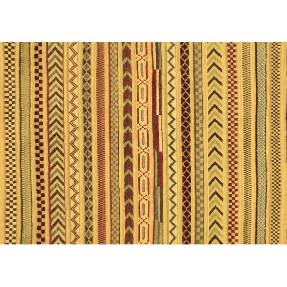 Ahgly Company Indoor Rectangle Abstract Brown Modern Area Rugs, 6' x 9'