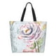 thumbnail image 1 of Balery Vintage Rose Bolsa Tote Estilo Estético con Cremalleras, Bolsa de Hombro, Bolsa de Compras Grande y Plegable, 1 of 8