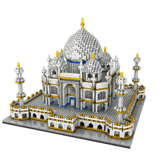 Taj Mahal Architectural Building Blocks Set - 3950 ABS Pieces, 24x20cm Model, Gift Box Packaging, 14+ Age Recommended, 40x28x7cm Package Size, 1220g Weight, Construction Toy for Collectors &