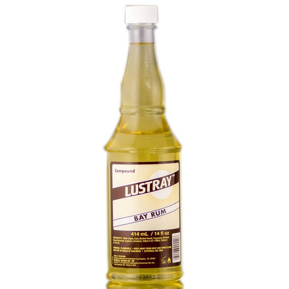 Clubman Lustray Bay Rum - 14oz - Pack of 2 with Sleek Comb